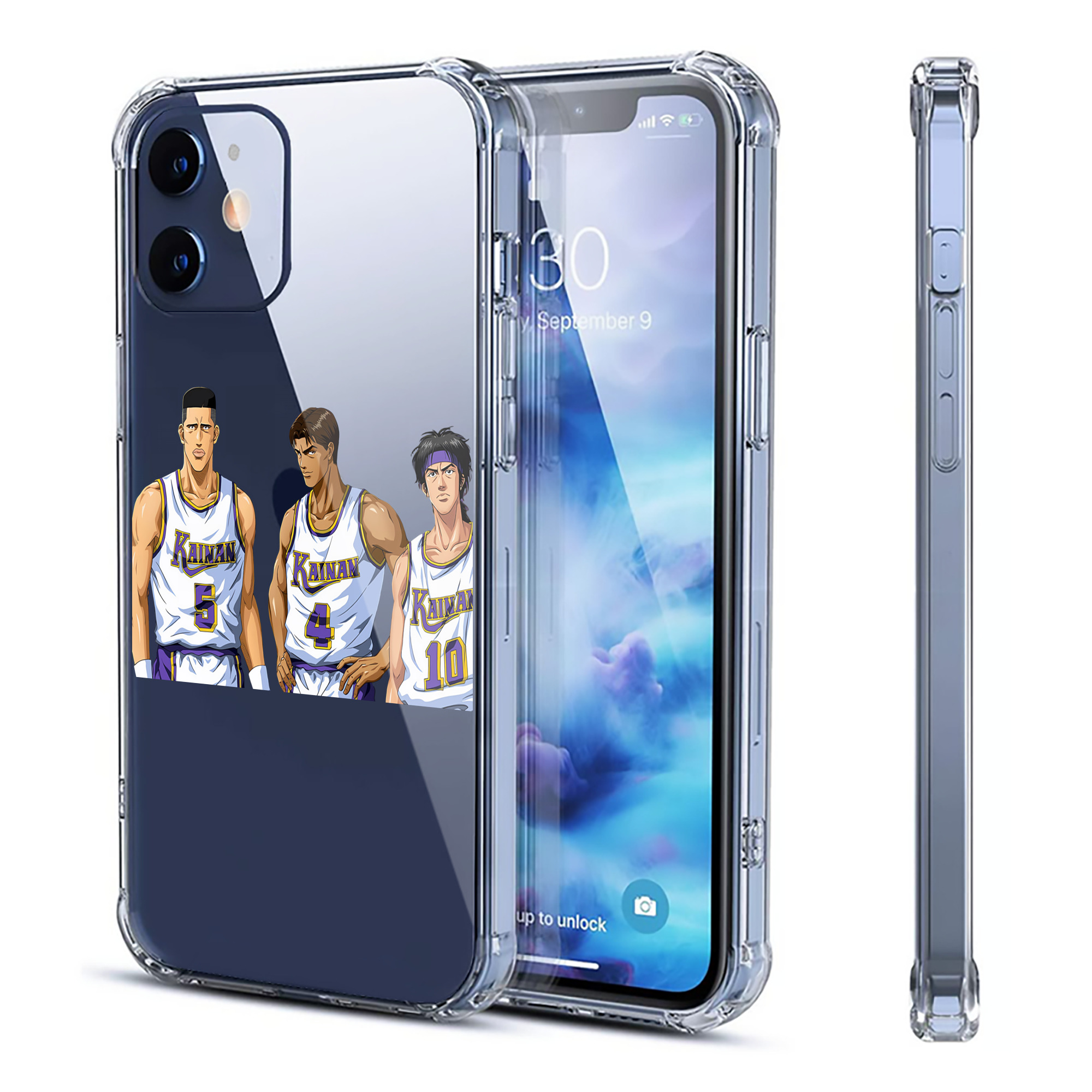 （画像用） SLAM DUNK／スラムダンク 【iPhone 12シリーズ対応】透明スマホケース（クリアソフトケース）